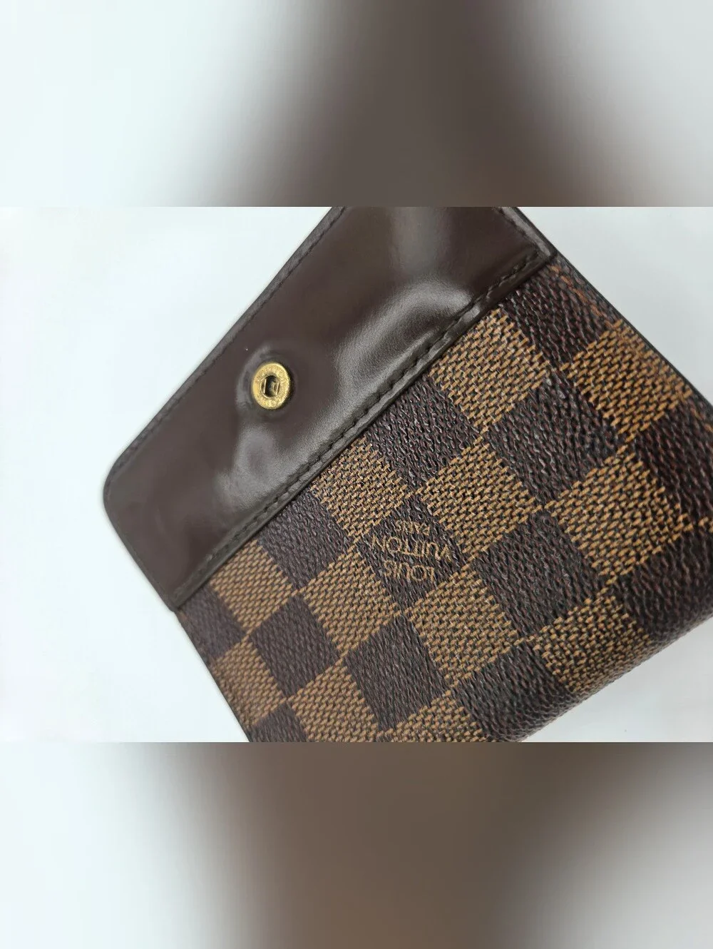 Authentic Preloved Louis Vuitton Brown Damier Ebene Compact Zippé Bifold Wallet